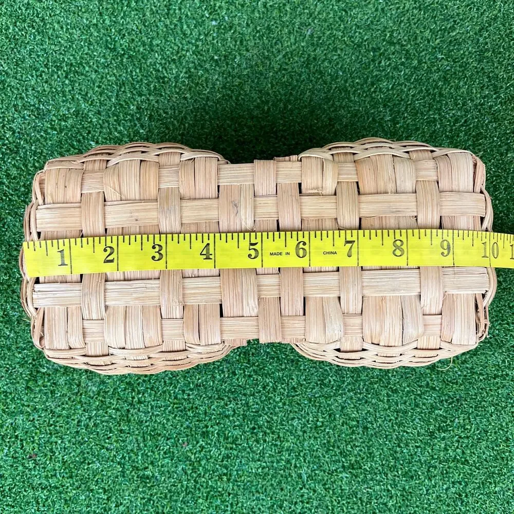 Vintage Hancock Double Woven Peanut Basket